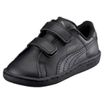 Puma Childrens Unisex Kids Smash Leather V PS Trainers Sports Shoes - Black - Size UK 11.5 Kids