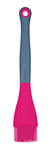 Colourworks Angled Pastry Brush / Basting Brush, Silicone, Raspberry, 26 cm