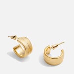 Katie Loxton Ciana Snake 18-Karat Gold-Plated Huggie Earrings