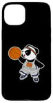 iPhone 15 Plus Basketball Panda Bear Slam Dunk Funny Kids Sports Exercise Case