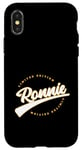 Coque pour iPhone X/XS Funny Personalized First Name Design for Ronnie