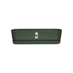 Elho Greenville Long 70 - Planteur pour Extérieur - Plastique 100% recyclé - Ø 69.0 x H 18.5 cm - Vert/Leaf Green