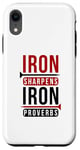 iPhone XR Iron sharpens iron Proverbs Solomon 27 verse 17 Bible Case