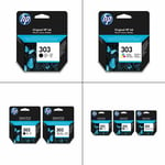 Genuine Hp 303 / 303xl Black & Colour Ink Cartridges - For Hp Envy Photo 6234