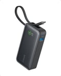 Anker Nano Powerbank - 10000 mAh avec câble USB-C intégré - Puissance maximale PD 30 W avec 1 Port USB-C, 1 Port USB-A 134