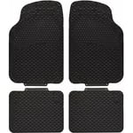 ETM - Tapis de voiture Universels Dakar pvc 4 pièces Réglables Noir