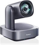 Caméra PTZ 4K Streaming Camera USB3.0/HDMI/RJ45(PoE) Caméra de Conférence Zoom Optique 12X pour Visioconférence Streaming Church avec Skype Zoom OBS Youtube