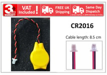 2 Pin Long Thin JST Connector CR2016 BIOS CMOS Battery Dell Acer HP Lenovo MSI