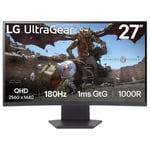 Écran PC 2.5K avec 2560 x 1440 pixels, 1 ms de temps de réponse, dalle VA incurvée, 180 Hz, HDR10, FreeSync.