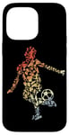 Coque pour iPhone 14 Pro Max Croquis d'un joueur de football Amoureux du football