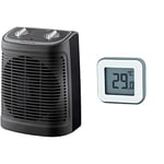 Rowenta SO2330F2 Radiateur et Ventilateur Soufflant Instant Comfort Compact Chauffage d’Appoint et Ventilation Chaud Froid & SCS Sentinel - HCN0048 - Thermomètre Digital Intérieur à Poser -30°C à 60°C