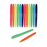 Amazon Basics Lot de 12 surligneurs, Assortiment de couleurs vives