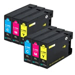 6 C/M/Y Printer Ink Cartridges XL to replace Canon PGI-1500XL non-OEM/Compatible