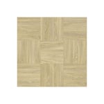 Sol Vinyle Style - Parquet Mosaïque rétro - Chêne clair - Rouleau de 2m x 13m