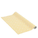 Venilia Papier adhésif | Curry Yellow Motif rétro Jaune | 45 cm x 1,5 m, Épaisseur 95μ | Film autocollant pour meuble et cuisine, film décoratif, papier peint | PVC sans phtalates | Fabriqué en UE