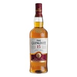 The Glenlivet 15 Year Old Single Malt Scotch Whisky with Giftbox | Matured in French Limousin Oak | 40% ABV | 70CL | Original Speyside Single Malt Whisky | Fruit and Delicately Spiced Scottish Whisky