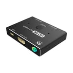 Kvm Switches Hdmi 8K,Brancher 2 Pc Sur 1 Ecran,Prend En Charge 8K @ 60Hz 4K @ 120Hz,Compatible Avec Pc/Ordinateur Portable/Ps5/Xbox Ecran(Noir/2-Hdmi)