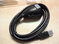 Startech 5 ft Black Desktop SuperSpeed USB 3.0 Extension Cable - A to A M/F USB-