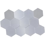 Pièces miroir autocollant mural garniture de miroir décorations pour la maison bricolage miroir autocollant hexagone autocollant mural miroirs Utv