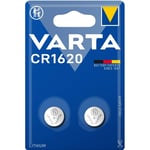 CR1620 3V Lithium Knappcellsbatteri 2-pack