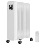 Tolletour - Radiateur à huile 2500W Chauffage électrique Radiateur électrique économe en énergie avec écran WiFi App & télécommande écran tactile