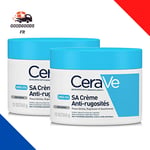 Crème Anti-Rugosités 2 x 340g, Crème Hydratante Corps & Visage 24h - CeraVe