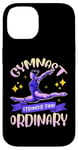 Coque pour iPhone 14 Barres de gymnastique pour fille - Train solide - Faisceau rabattable