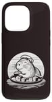 Coque pour iPhone 13 Pro Mignon Capybara mangeant des sushis kawaii