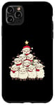 Coque pour iPhone 11 Pro Max Sapin de Noël en forme de mouton pour filles et garçons