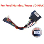 Ford Mondeo 07-10/Focus 07-11/C-MAX 07-10 Car Stereo Audio 16PIN Android Power johtosarjan kaapelisovitin Canbus-laatikolla