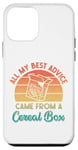 Coque pour iPhone 12 mini All My Best Advice Came from a Cereal Box – Retro Sarcastic