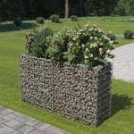 Maison Chic - Jardinière Bac a Fleur Lit surélevé à gabion Acier galvanisé 180x50x100 cm 74122