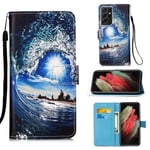 Samsung Galaxy S21 Ultra      Designer PU Case      SeaWave