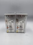 2x Olay Total Effects Day Cream Moisturiser 7-In-1 AntiAgeing SPF15 Hydrate50ml