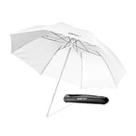 Walimex Pro Mini Parapluie Translucide 91 cm (pliable, taille de transport env. 40 cm, sac de transport inclus)