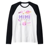 Mimi of Two The Moon Girl Cosmos Stars Space 2nd Birthday Raglan Baseball Tee