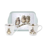 Portmeirion Home & Gifts X0011658739 Wrendale by Royal Worcester s/2 Mugs & Tray Wrendale Designs (,2 Count (Pack of 1))