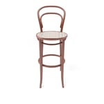 Ton - Ton Barstool 14 Low - Nougat B114 / Cane - Barstolar - Michael Thonet - Brun - Trä