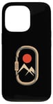 Coque pour iPhone 13 Pro Mousqueton de montagne minimaliste