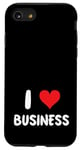 Coque pour iPhone SE (2020) / 7 / 8 I Love Business - Cœur - Entrepreneur Startup Store Retail