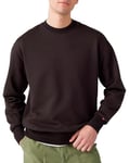 Levi's Men's Authentic Crew Sweatshirt, Black Agate Garment, S