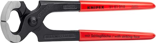 Knipex Hammerhead Style Carpenters' Pincers black atramentized, plastic coated 210 mm 51 01 210