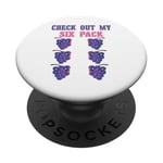 Check Out My Six Lot de 6 haltérophilie Raisin pour homme et femme PopSockets PopGrip Adhésif