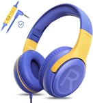 Casque Audio Enfant Filaire - Confortable Et Durable, Idéal Pour L'École Et Le Travail, Cadeau Parfait Pour Enfants, Fils, Filles - Son De Haute Qualité Et Expérience D'Écoute Sécurisée