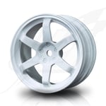 FR- MST-Racing White TE wheel (+1) (4) - MST230012W