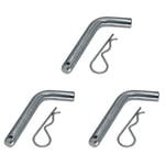 3X Goupille et Clip D'Attelage de Remorque Attelage Robuste 5/8 Pouces Diamètre pour Support Boule Récepteur 2