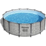 Kit Piscine hors sol tubulaire BESTWAY Steel Pro Maxe - 427 x 122 cm - Ronde ...