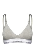 Lght Lined Triangle Lingerie Bras & Tops Maternity Bras Grey Calvin Klein