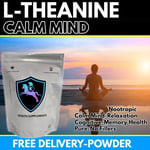 L-Theanine Powder 50g Grams Mental Focus Stress Sleep Memory Relaxation