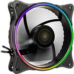 Inter-Tech Ventilateur auxiliaire RGB Noir pour X-908/X-608 120 mm